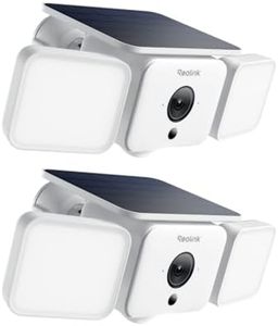 REOLINK Solar Floodlight Security Cameras Wireless Outdoor, Up to 1000lm