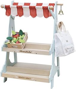 Le Toy Van - Timeless Honeybee Wooden Market Play Shop Set | Perfect for Supermarket, Food Shop or Cafe Pretend Play | Great As A Gift