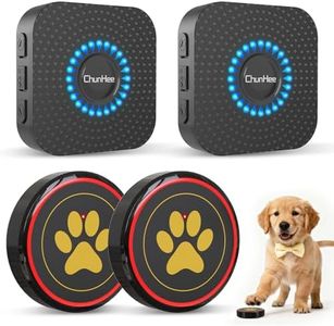 Dog Door Bell for Potty Training, IP55 Waterproof, 55 Ringtones, 0-115dB