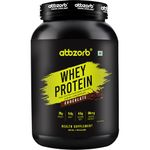 Abbzorb Whey Protein Powder Chocolate - 1kg | 26g Protein, 5.4g BCAA per SCOOP | Digestive Enzymes | Muscle Growth and Strength | Lab Report