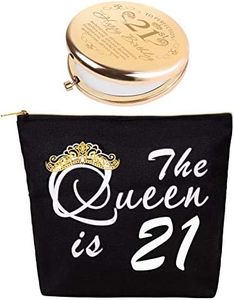 21 Birthday,21st Birthday Gifts for Her,21st Birthday Gifts for Women,Finally 21,21st Birthday Girl,Gift for 21 Year Old Female,Finally 21 Birthday Decorations,21st Birthday Mirror,21 Birthday Bag