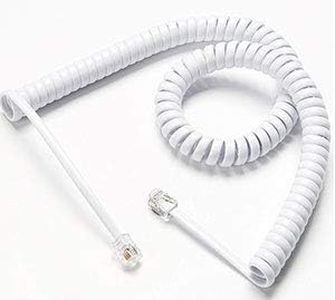 Comtrue Telephone Cord, Phone Cord,Handset Cord, White, 1 Pack, Universally Compatible