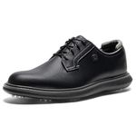 FootJoy Men's Traditions Blucher Golf Shoe, Black, 9 UK Medium