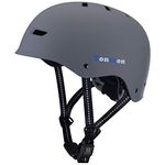 Tontron Skate Helmet (Matte Grey, Medium)