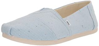 TOMS Women's Alpargata Loafer Flat, Pastel Blue Speckled, 3 UK