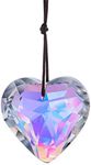 Crystal Heart Prism Sun Catcher,Gla