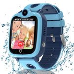 Ruopoem Kids Smart Watch Boys Girls, 4G Smart Watch for Kids with Video Call GPS SOS Voice Chat Games School Mode Camera Alarm Clock, GPS Tracker Watch Phone Birthday Toy Gifts for 4-12 Years Old