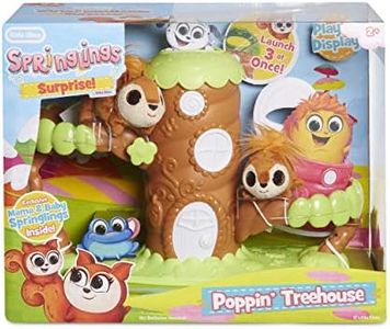 Little Tikes Springlings Surprise Poppin' Treehouse Set with Two Plush Pets