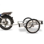 Wike Heavy Duty Aluminum Flatbed Bike Trailer: Inside Cargo dims 56cmWx77cmL, max Payload 125lbs - incl. Easy-Install Steel Bike Hitch, Steel-Reinforced Aluminum towbar, 2-20" Pneumatic Wheels