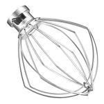 LETOMS Wire Whip for Kitchenaid Tilt-Head Stand Mixer 4.5QT and 5QT, Whisk Attachment for Kitchenaid Mixer, Stainless Steel Egg Cream Stirrer