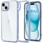 Spigen Ultra Hybrid Back Cover Case Compatible with iPhone 15 (TPU + Poly Carbonate | Sky Crystal)