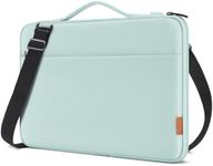 DOMISO 15.6 Inch Laptop Bag Cover Waterproof Shockproof Notebook Sleeve Case Shoulder Bag Protective Cover for 15.6" HP 15/ThinkPad E575/Lenovo IdeaPad S510/Dell XPS 15/Dell Alienware 15,Mint Green