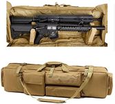 Tactical Rifle Case Military Rifle Storage Case M4 Gun Bag Pistol Airsoft Backpack for Hunting for Rifle Pistol Firearm Storage and Transportation,Khaki