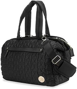 SONARIN Multi-Poches Sac à Langer pour Bébé Fourre-tout,Grande Capacité Multifonctionnel Sac Bandoulière à Langer Sac de Maternité Sac à Couches de Voyage avec Bretelle Unique(Noir)