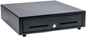 Star Micronics 37965600 Model CD3-1616BK58-S2 Cash Drawer, 16" x 16", Printer Driven, 5 Bill-8 Coin, 2 Media Slots, Cable Included, Black