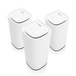 Linksys Velop Pro WiFi 6E Mesh System MX6203-KE - Cognitive Mesh Router with 6 Ghz Band Access & 5.4 Gbps True Gigabit Speed - Whole-Home Coverage up to 9,000 sq. ft. & 600 Devices - 3 Pack