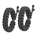 Rabdhira black thread bracelet black band for men bracelet for women black adjustable avoid negative energy (black)(pack of 2)