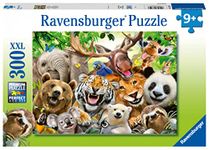 Ravensburger Exotic Animals Selfie 300 Piece Jigsaw Puzzle for Adults and Children Age 9 Years Up, White