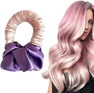 New Soft Heatless Curling Headband - No Heat Ponytail Hairband Hair Curler Not Hurt Hair - Lazy Curling Hair Rollers Curlers Hairband For Long Hair Overnight Women Girls (Purple)