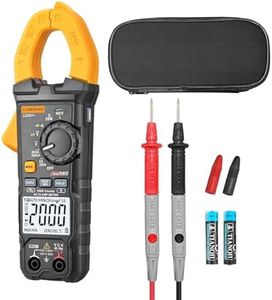 Digital Clamp Meter Multimeter 2000 Counts Voltage Tester with Auto-Range, AC/DC Voltage, AC Current, Resistance, Continuity Diode, Live Wire Test, NCV, True RMS clamp Meter AC Current Meter LD201+