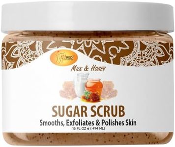 SPA REDI - Sugar Body Scrub, Milk and Honey, 16 Oz, Exfoliating, Moisturizing, Hydrating and Nourishing, Glow, Polish, Smooth and Fresh Skin - Body Exfoliator