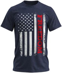 Simple Guy Freedom Shirt American Flag – Veterans Day Never Forget Memorial Day Apparel Men’s & Women Patriotic Shirts Navy Heather XXX-Large
