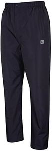 Island GREEN Mens 2023 Waterproof Golf Pant with Dropped Hem Black