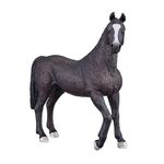 Mojo Black Horse Stallion Painted Replica Animal Collectable Toy Figure 387069