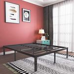 HOMUS Queen Bed Frame/Mattress Foundation/16 Inch High Platform Base with 14 Inch Underbed Storage/Noise Free/No Box Spring Needed/Hold Up to 35001BS