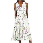 AMhomely Summer Dresses for Women 2023, Women Summer Style Feminino Vestido T-Shirt Cotton Casual Plus Size Ladies Dresses