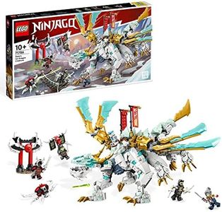 LEGO® NINJAGO® Zane’s Ice Dragon Creature 71786 Building Toy Set Featuring a Dragon Toy and 6 Minifigures; for Kids Aged 10+ Who Love Building and Ninja Adventures