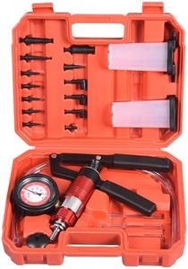LXNEER 2 in 1 Hand Held Vacuum Pressure Pump Tester Brake Fluid Bleeder Kit for Automotive, Manual Vacuum and Pressure Pump Tester Brake Bleeding Kit, Brake System Clutch Fluid Bleeding Tools for Car