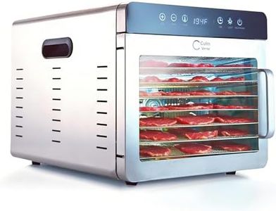 Food Dehydrator Machine | 1000W Stainless Steel Dehydrators with 8 Trays, 86-194°F &Timer | Fast Even Drying, No Shelf Rotation, 3+ Batches/Day | Meat Dehydrator for Jerky, Herbs, Fruit, CulinVerse