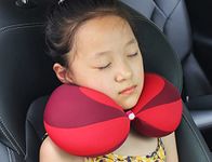 IBLUELOVER Kids Travel Pillow Neck Chin Support Pillow Baby Safety Car Stroller Headrest for Car Seat Airplane Pushchair Soft Cushion for Boys Girls,Relax and Sleep Soundly Anytime