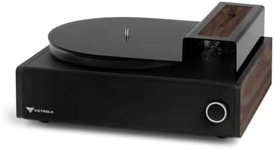 Victrola Premiere V1 Music System – Dual Bluetooth Record Player, Internal Stereo Speakers, Wireless Subwoofer with Vinyl Stream, VPMS-1 System, Espresso