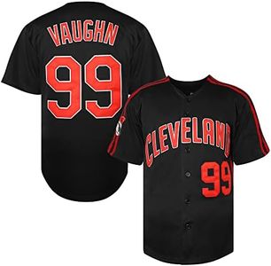 TKJPYWYH Ricky Vaughn 99 Movie Baseball Jersey,90s Hip Hop Clothing Stitched Sports Fan Shirt Navy Grey White S-3XL (99 Navy,X-Large)