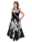 Bristol Novelty CC179 Zombie Prom Queen Costume, Grey, Age 8-10 Years