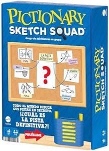 Mattel Games Pictionary Sketch Squad, juego de mesa cooperativo para dibujar y adivinar, +13 años, versión español (HTW86)