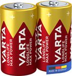 VARTA Longlife Max Power C Baby LR14 (2-pack) Alkaline Batteries – Made in Germany – ideal for toys and everyday devices