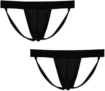 Summer Code Men's Athletic Supporter Performance JockStrap Elastic Waistband Underwear