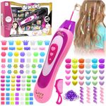 Audasi Automatic Hair Braider Machine Hair Braiding Kit DIY Hair Styling Tools for Girls Women Hair Bedazzler Accessories Princess Hair Decoration Birthday Present for Kids