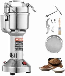 VEVOR 750g Electric Grain Mill Grinder, High Speed 2000W Commercial Spice Grinders, Stainless Steel Pulverizer Powder Machine, for Dry Grains Spices Cereals Coffee Corn Pepper, Straight Type