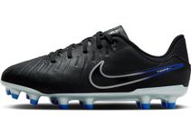 NIKE Boys Legend 10 Academy Football Shoe, Black Chrome Hyper Royal, 5 UK