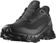 Salomon Men's Alphacross 5 Gore-tex Hiking Shoe, Black/Black/Ebony, 11.5