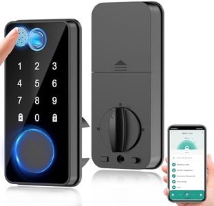 Serratura di porta intelligente dell'impronta digitale con controllo APP per porta d'ingresso, serratura della porta d'ingresso senza chiave, catenaccio della tastiera, serratura elettronica del