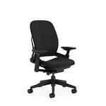 Steelcase Leap Ergonomic Office Chair With LiveBack Lumbar Support And S-Shaped Flexible Backrest Black