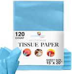 120 Sheets of Light Blue Tissue Pap