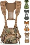 Boundless Performance Binocular Harness Chest Pack - Our Bino harness case is great for hunting, hiking, and shooting - Bino straps secure your binoculars-holds rangefinders, bullets, gear - Multicam