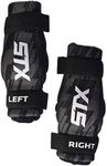 STX Lacrosse Stallion 75 Arm Pads, Black, Small, Pair