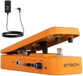 STRICH SW-2 Guitar Wah & Volume Pedal with a Power Supply, 2 in 1 Combo Effects Pedal for Electric Guitar, Vintage Wah Tone with Active Volume Control, Full-Size Lightweight Design